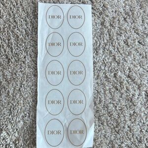 Dior Oval Stickers New